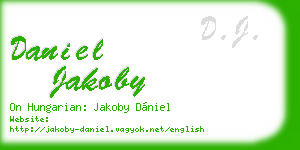 daniel jakoby business card